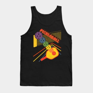 Pickleball 80s Style Retro Fade Tank Top